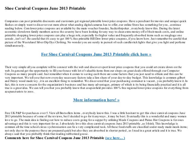 Shoe carnival discount codes june 2013 printable photograph relating to Shoe Carnival Coupon Printable identify Shoe carnival discount codes june 2013 printable